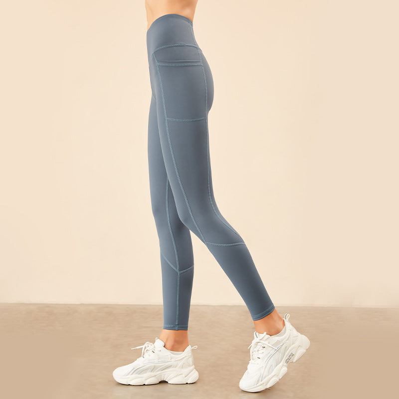 Large Double-Sided High Waist Yoga Pants with Pockets