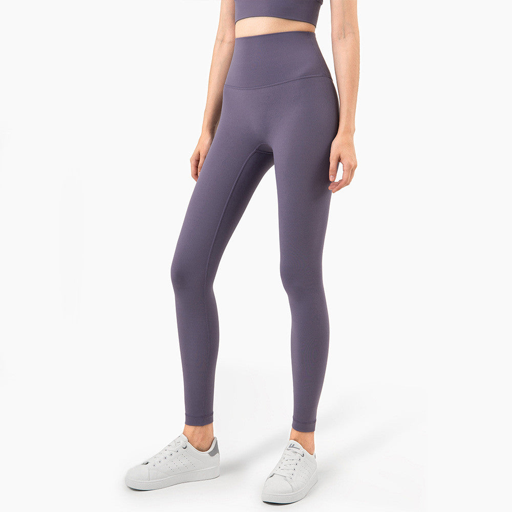 High-Waisted Skin-Friendly Nude Yoga Pants for Women