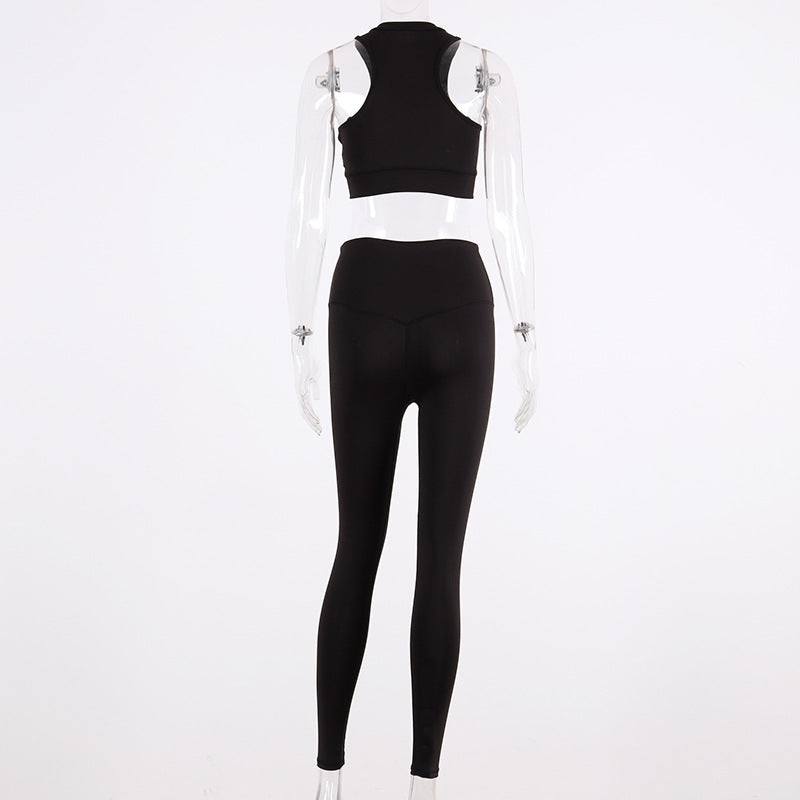 Fashionable Yoga Vest Set for Fitness and Practice