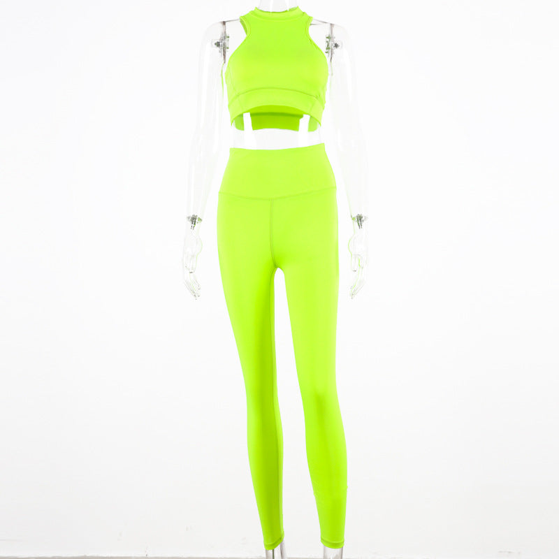 Fashionable Yoga Vest Set for Fitness and Practice