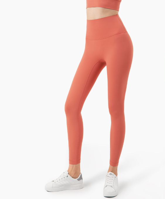 High-Waisted Skin-Friendly Nude Yoga Pants for Women