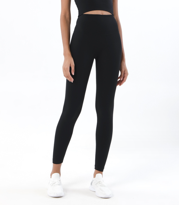 High-Waisted Skin-Friendly Nude Yoga Pants for Women