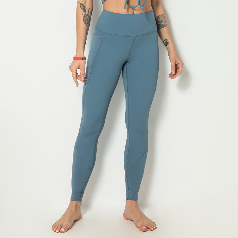 Large Double-Sided High Waist Yoga Pants with Pockets